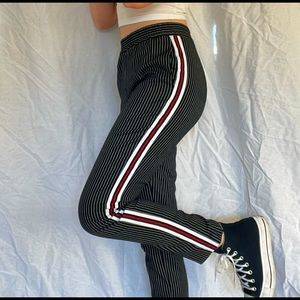 Hollister 90s inspired black straight leg pants